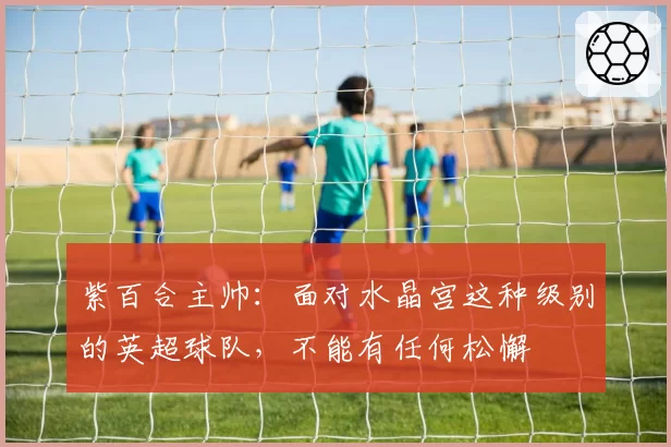 紫百合主帅：面对水晶宫这种级别的英超球队，不能有任何松懈