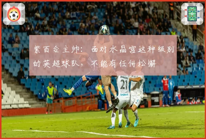 紫百合主帅：面对水晶宫这种级别的英超球队，不能有任何松懈